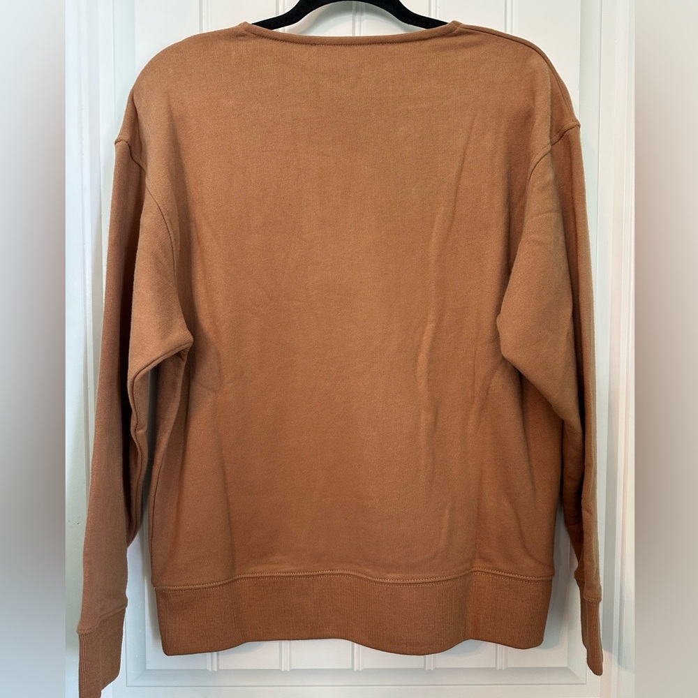 Thakoon NWT Deep-V Swestshirt LARGE - Camel - Picture 3 of 4